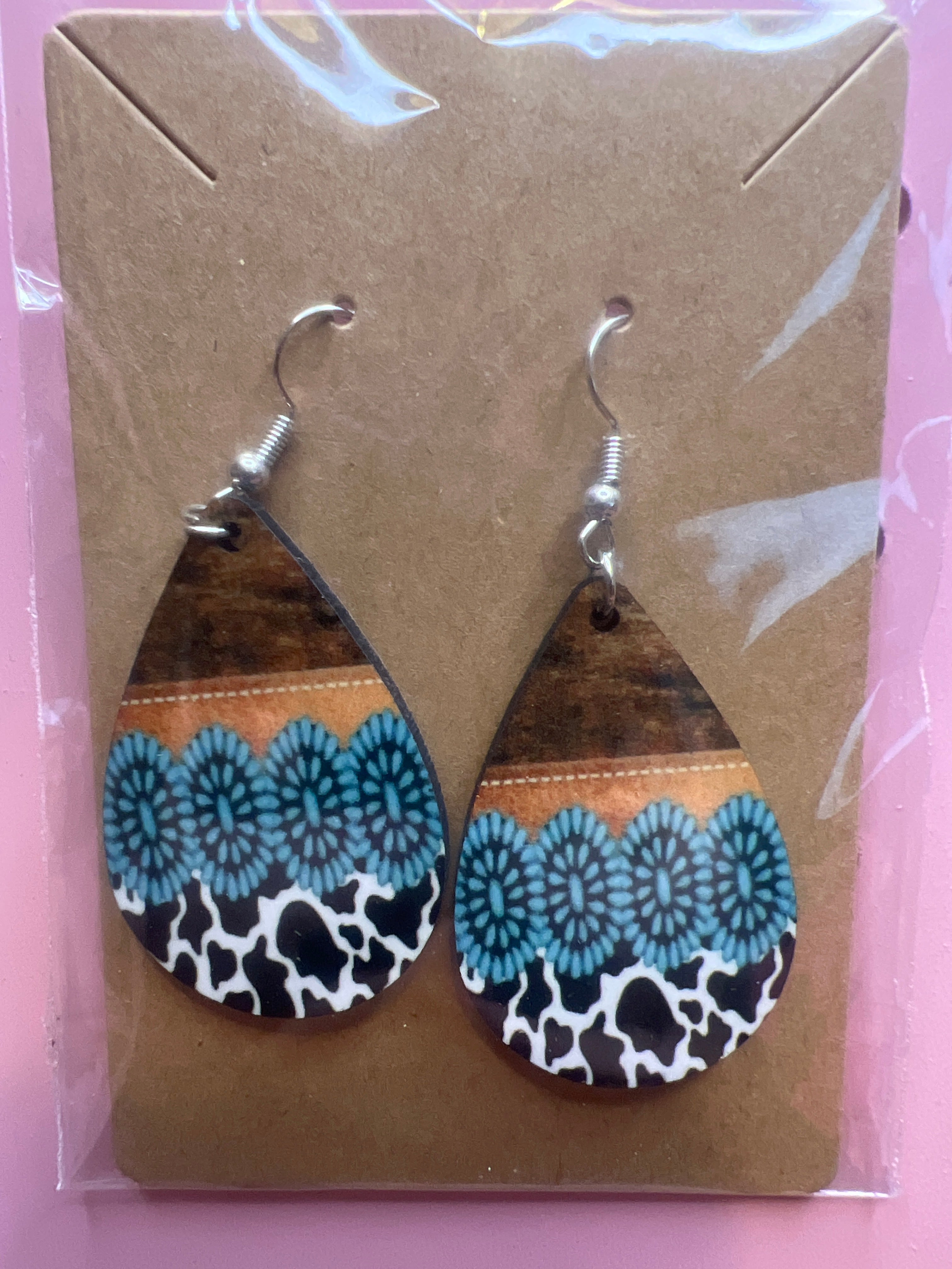 Earrings (sublimated teardrop)