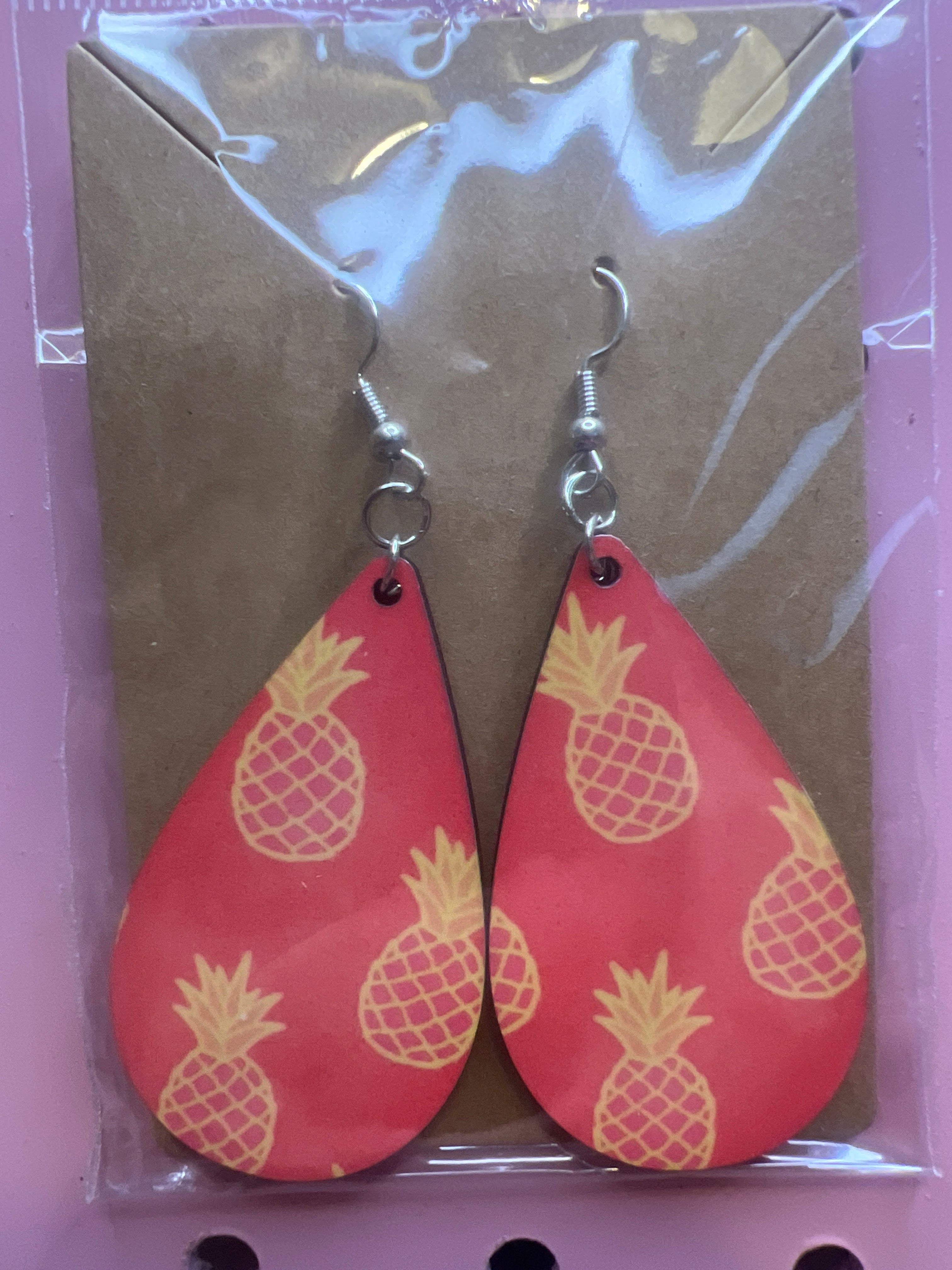Earrings (sublimated teardrop)