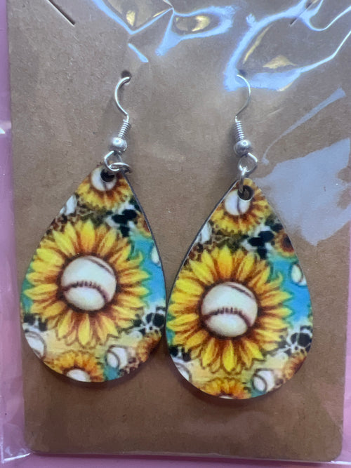 Earrings (sublimated teardrop)